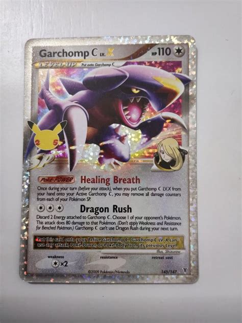 garchomp c lv x 25th anniversary|pokemon 25th anniversary card values.